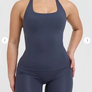 Oner active M Navy true blue Athletic Tank Top timeless square neck vest